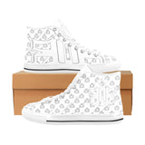 B.Y.O.B White BeYours High Top 1s
