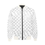 B.Y.O.B White Quilted Bomber Jacket
