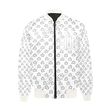 B.Y.O.B White Quilted Bomber Jacket