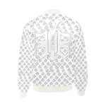 B.Y.O.B White Quilted Bomber Jacket