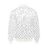 B.Y.O.B White Quilted Bomber Jacket