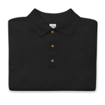 Black Embroidered Polo Shirt