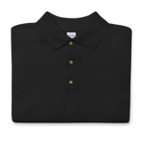 Black Embroidered Polo Shirt
