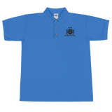 Black Embroidered Polo Shirt
