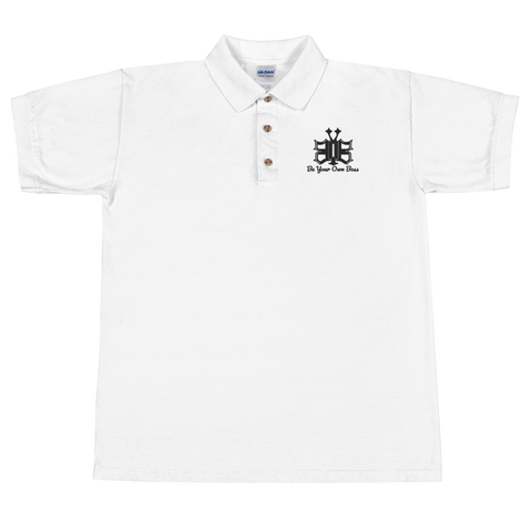 Black Embroidered Polo Shirt